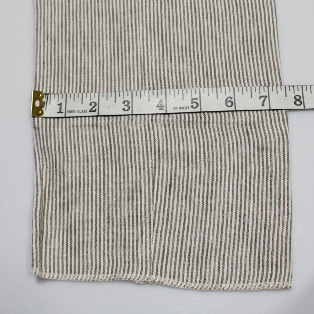 Luciano Barbera NWT Pleated Dress Pants Size 50 (US 34) in Green & White Stripes